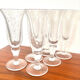Série de 6 verres Biot signés