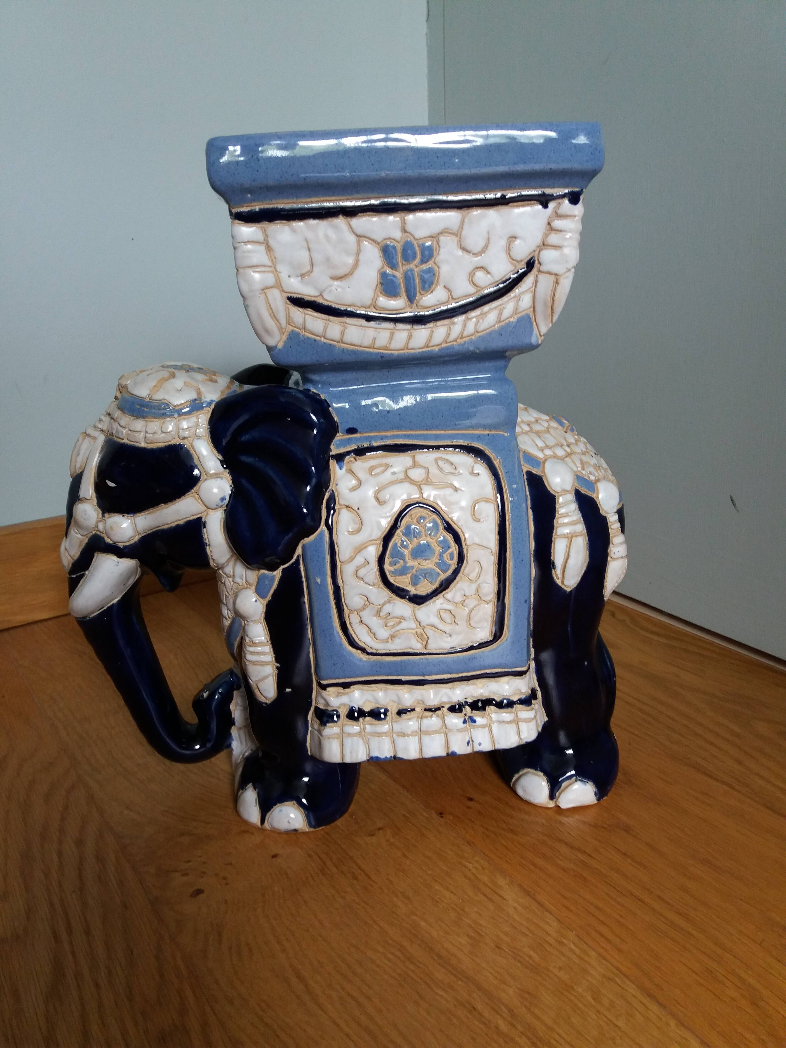 Elephant planter ceramic flower pot