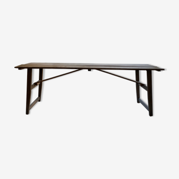 Folding pine console