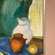 Original Swedish Oil On Panel – “Stilleben” By Helene Nilsson – Dated 1975 – Vintage & Framed – 48 × 40 Cm (18.9" × 15.7")