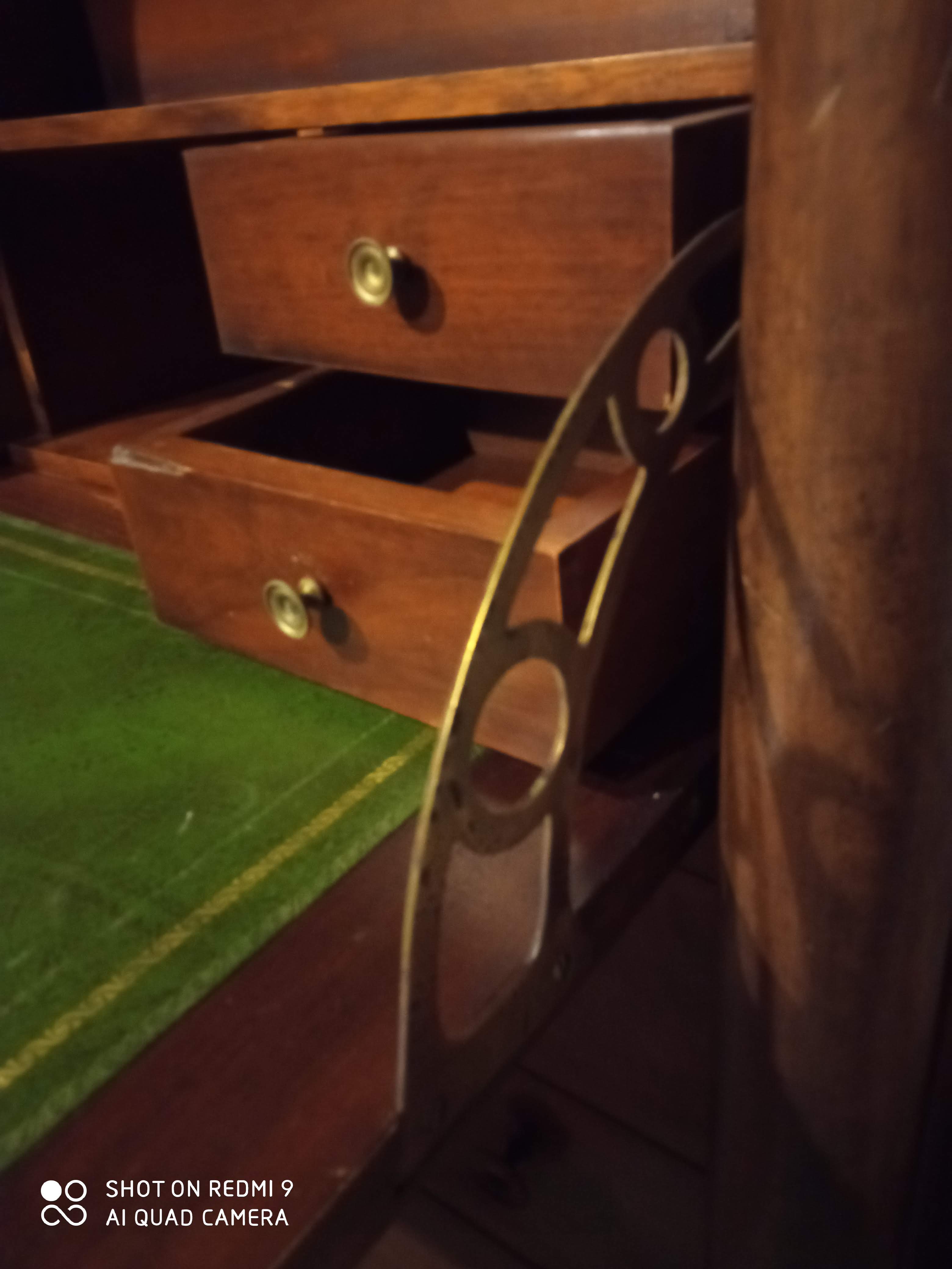 Former secretary empire in walnut