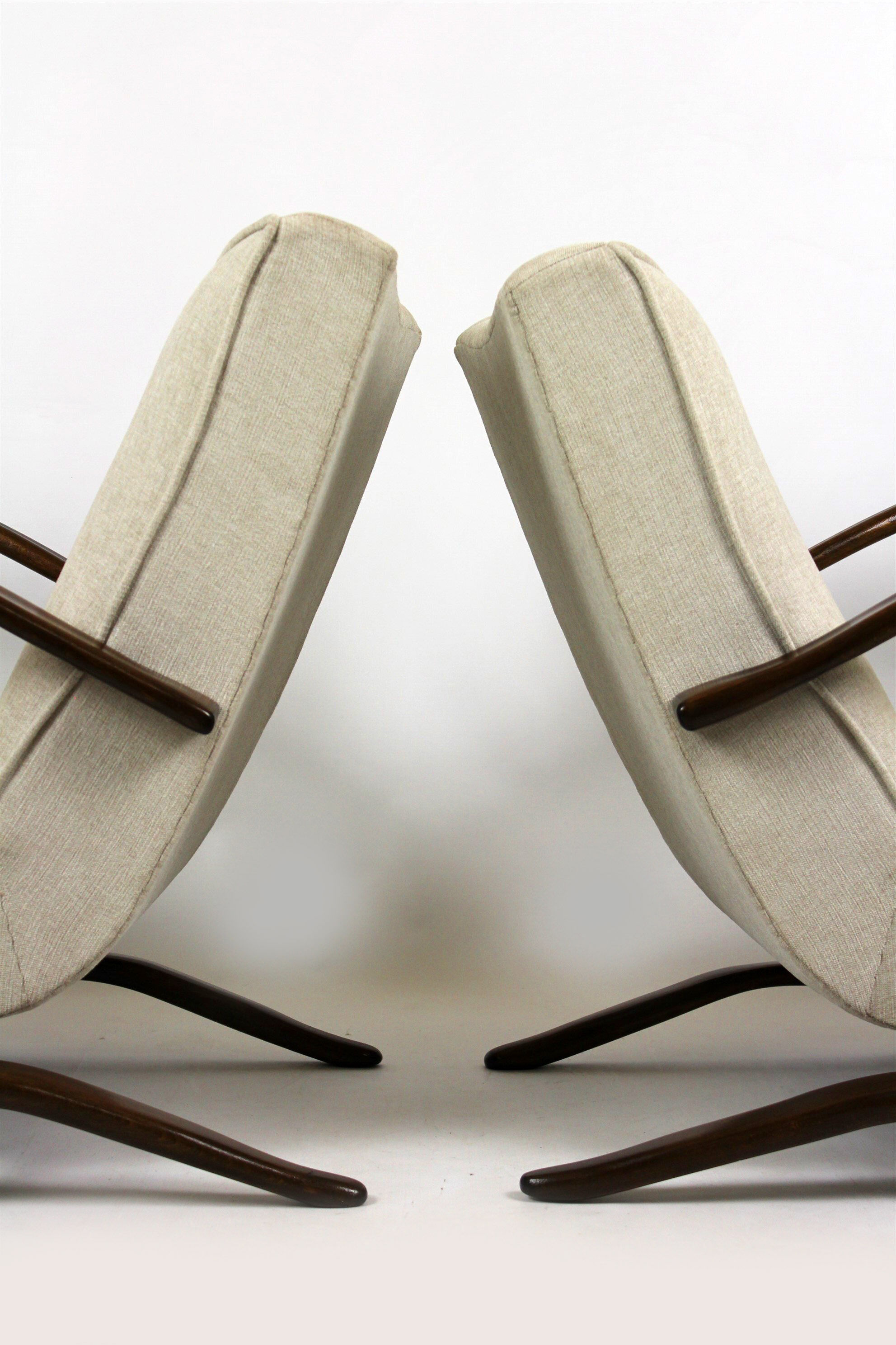 H-269 Armchairs by Jindrich Halabala for UP Závody, 1930s, set of 2