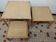 Lot de 3 tables basses Vintage en Rotin