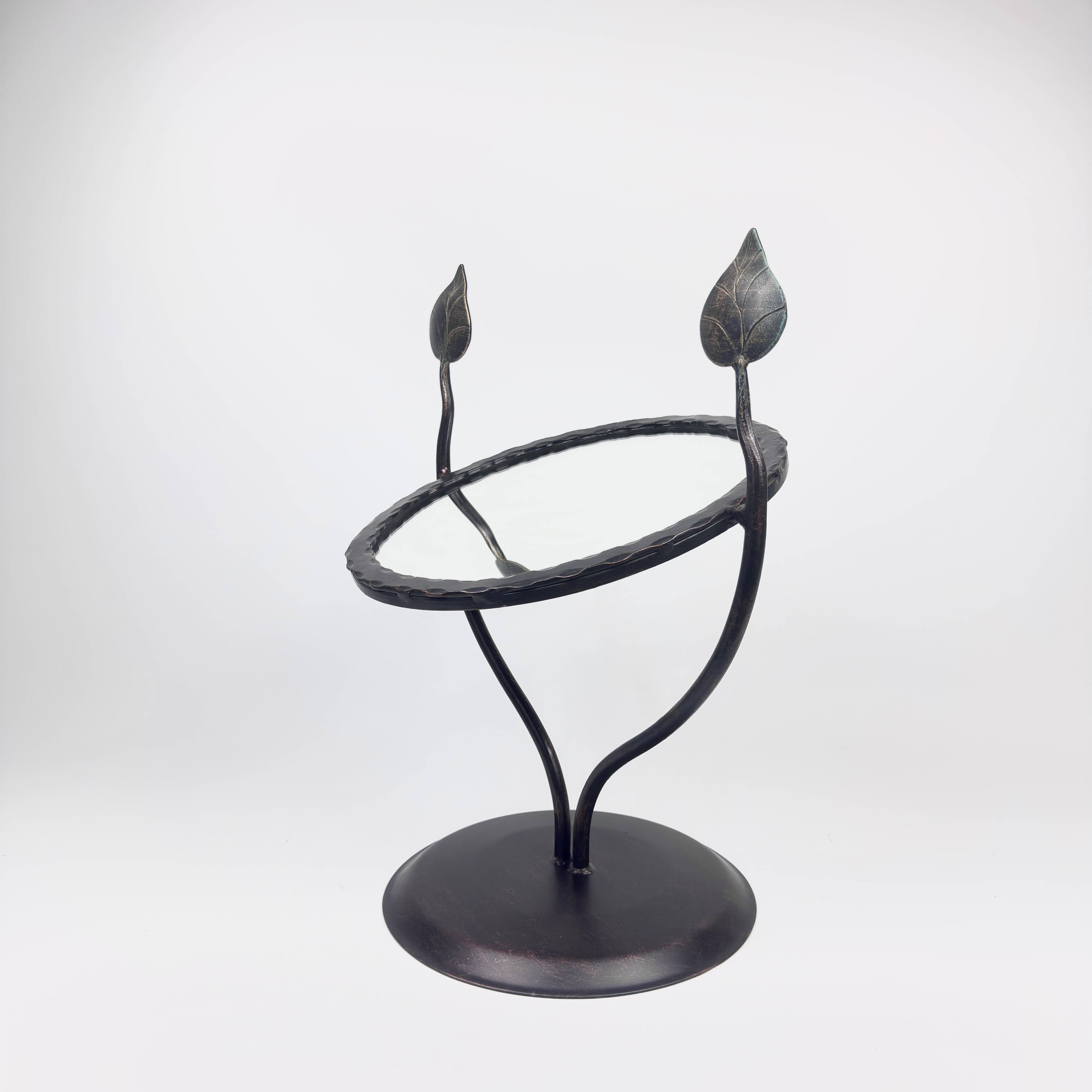 Hand Forged Iron Tabletop Vanity Mirror (55cm)