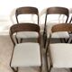 Lot de six chaises « traîneau » Baumann assises restaurées