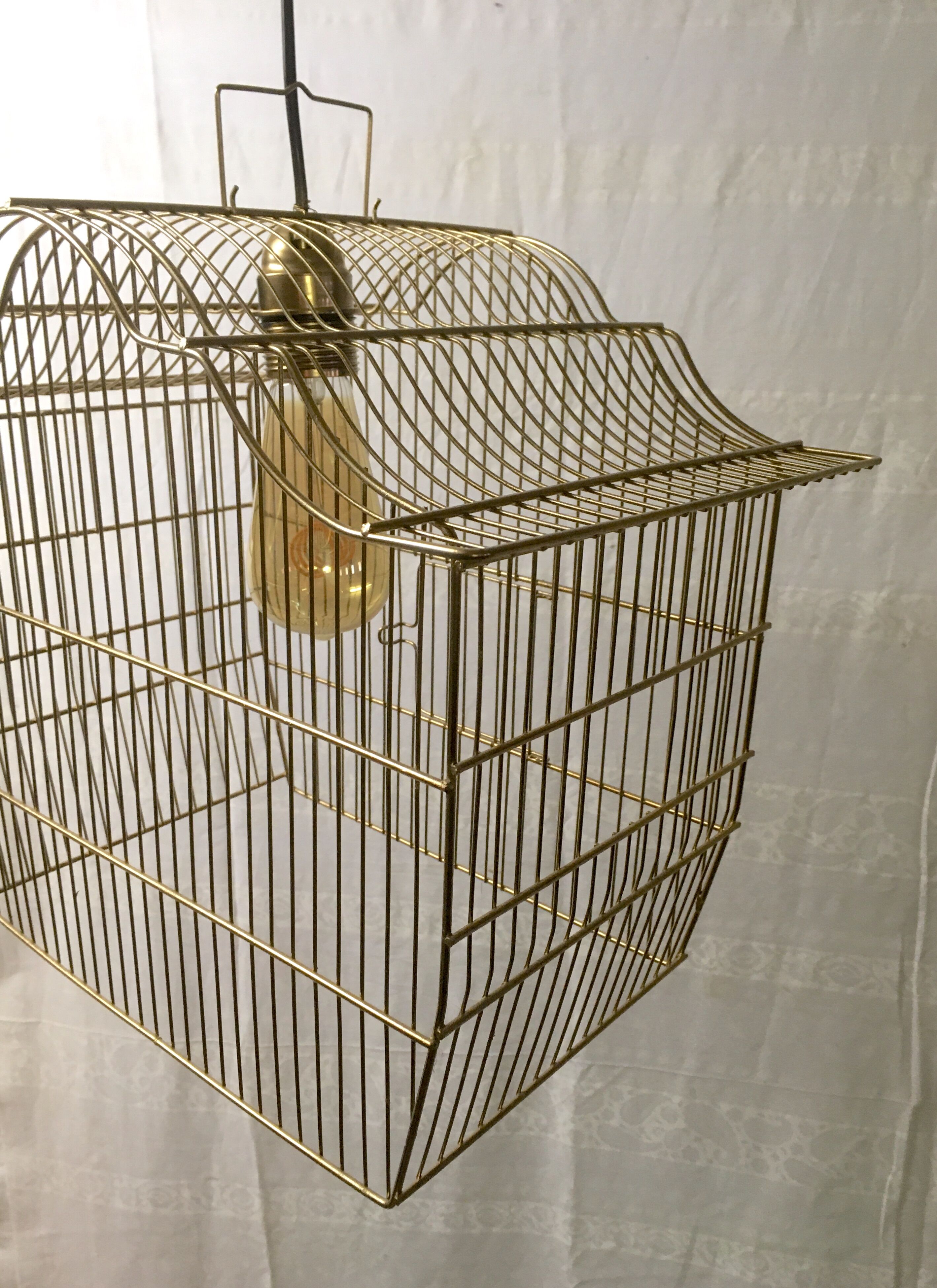Golden birdcage suspension