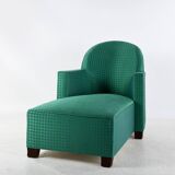 Asymmetrical Art Deco style chaise longue