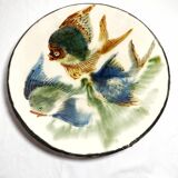 Plato de cerámica "Puigdemont".  España, 1970s.