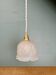 Vintage frosted glass tulip pendant light