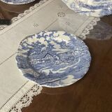 Assiettes terre de fer bleues ironstone