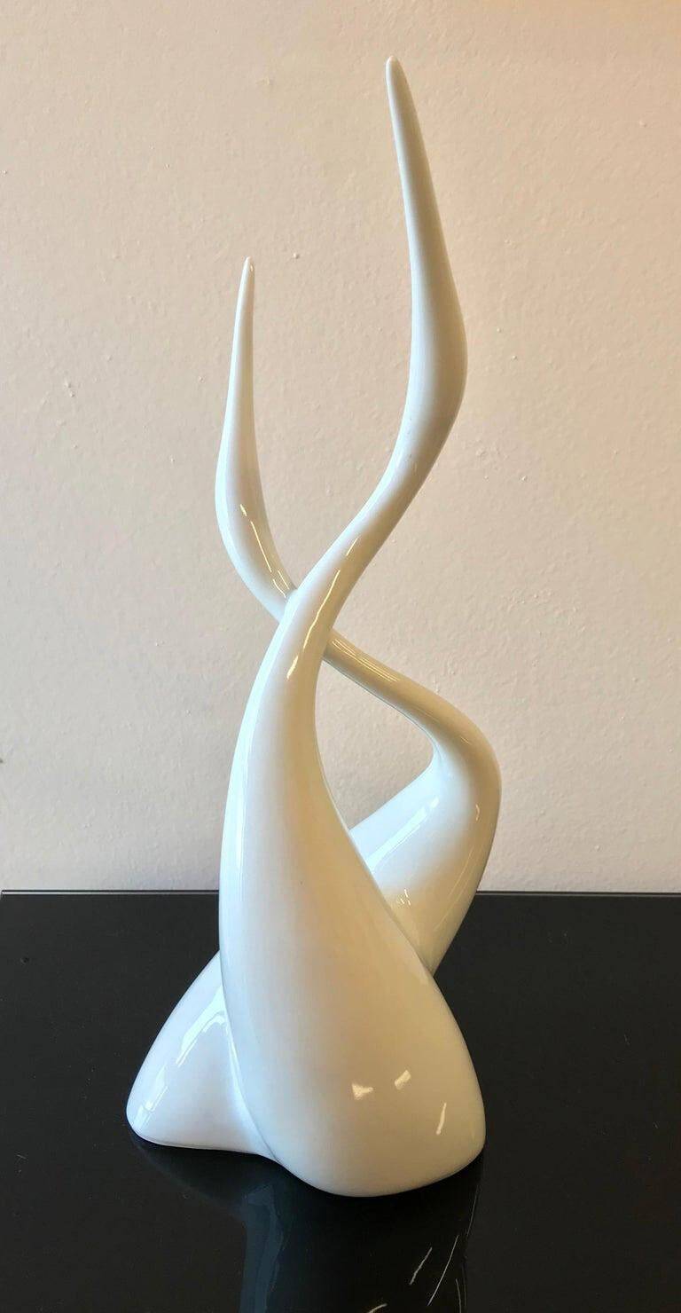 Royal Dux Herons Sculpture by Jaroslaw Jezek, Mid-Century 1958