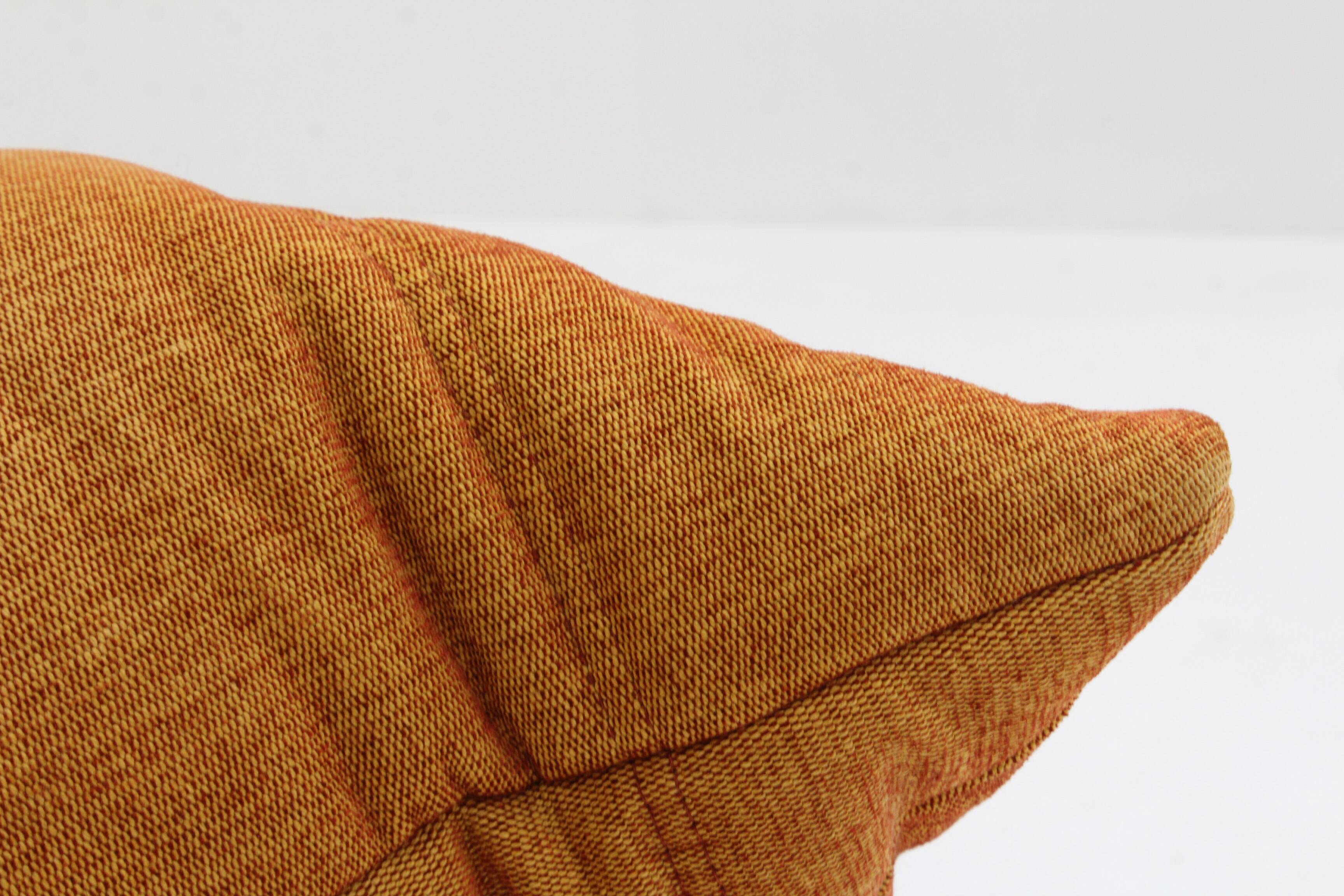 Ligne Roset Togo 2 seater sofa orange by Michel Ducaroy