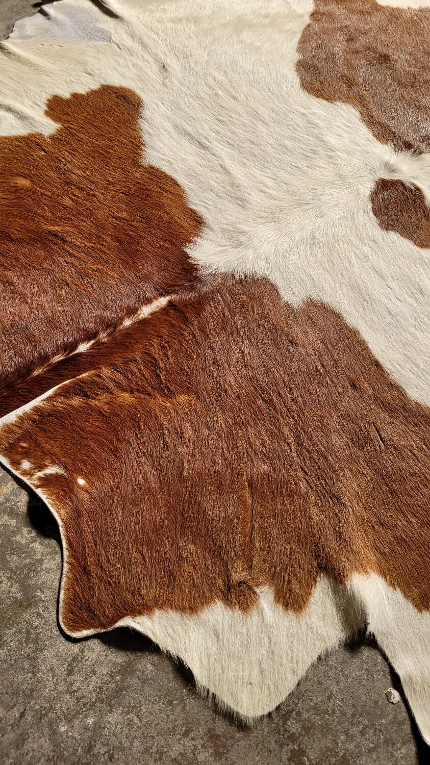 Vintage cowhide rug 1970