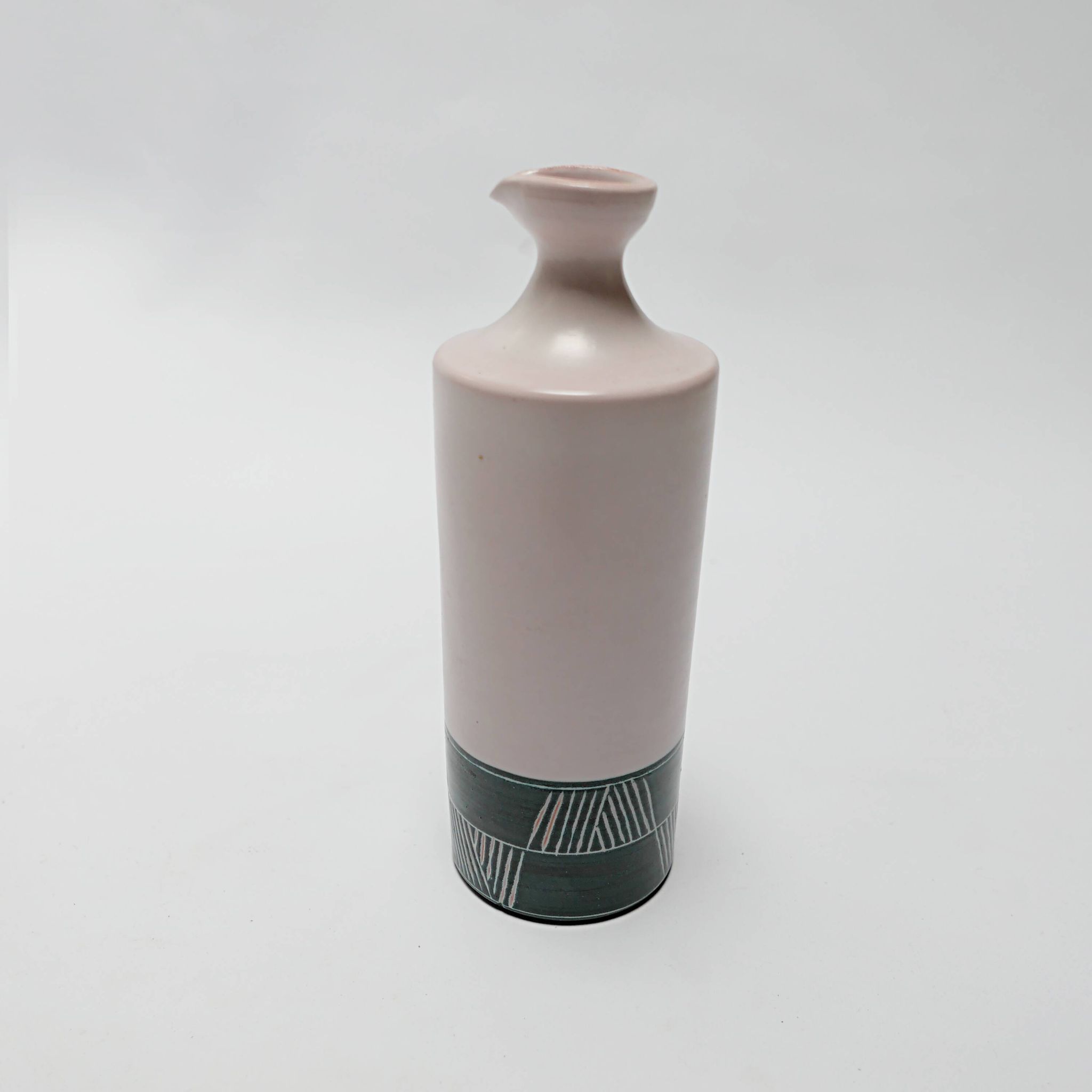 Ceramic pitcher vase design Durtal Yvon Roy Vallauris vintage 1970