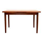 Extendable Mid Century Teak Dining Table with pull out leaves, Denmark, 1950s