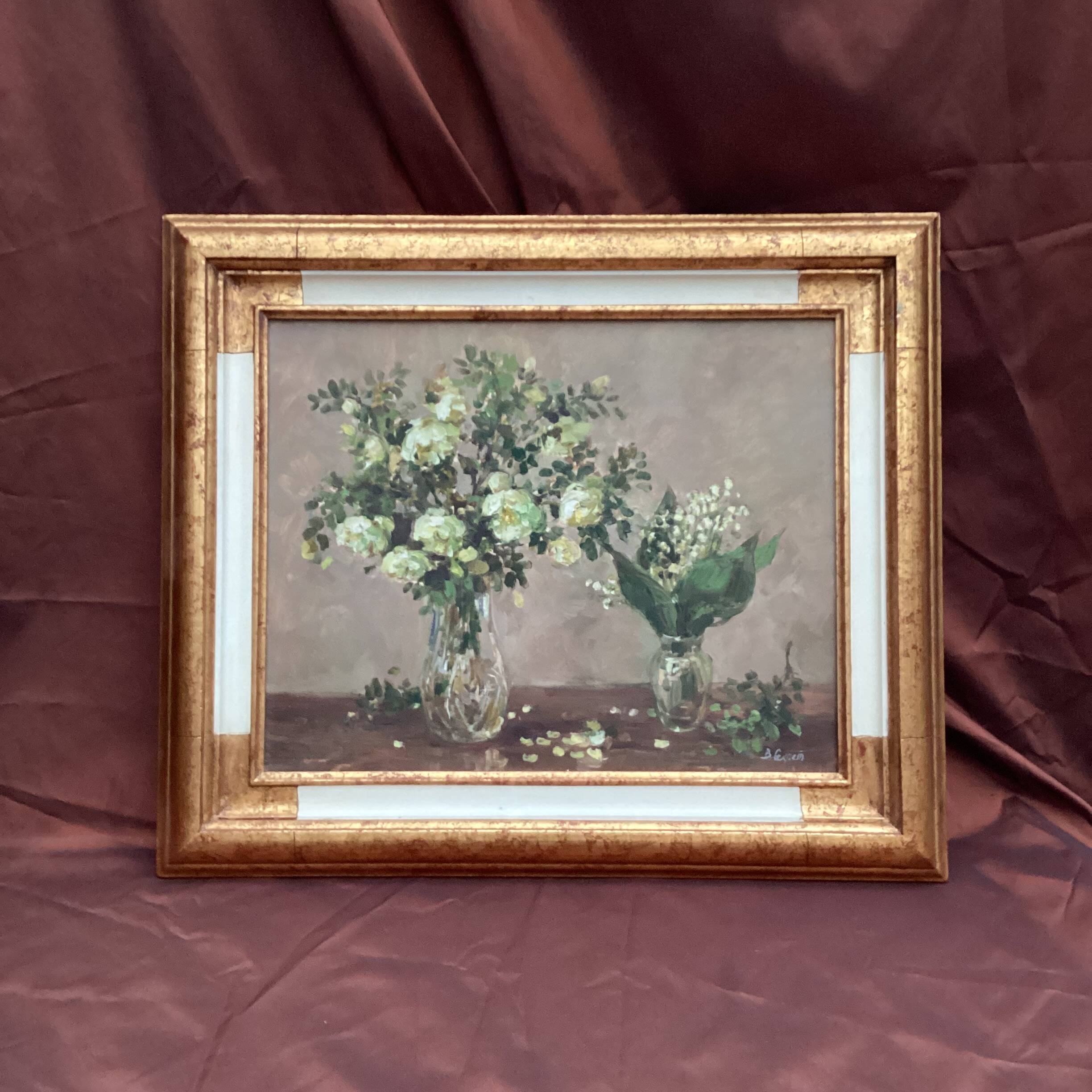 Painting signed Oil on canvas dimension: height -58 cm- width -66.5cm-