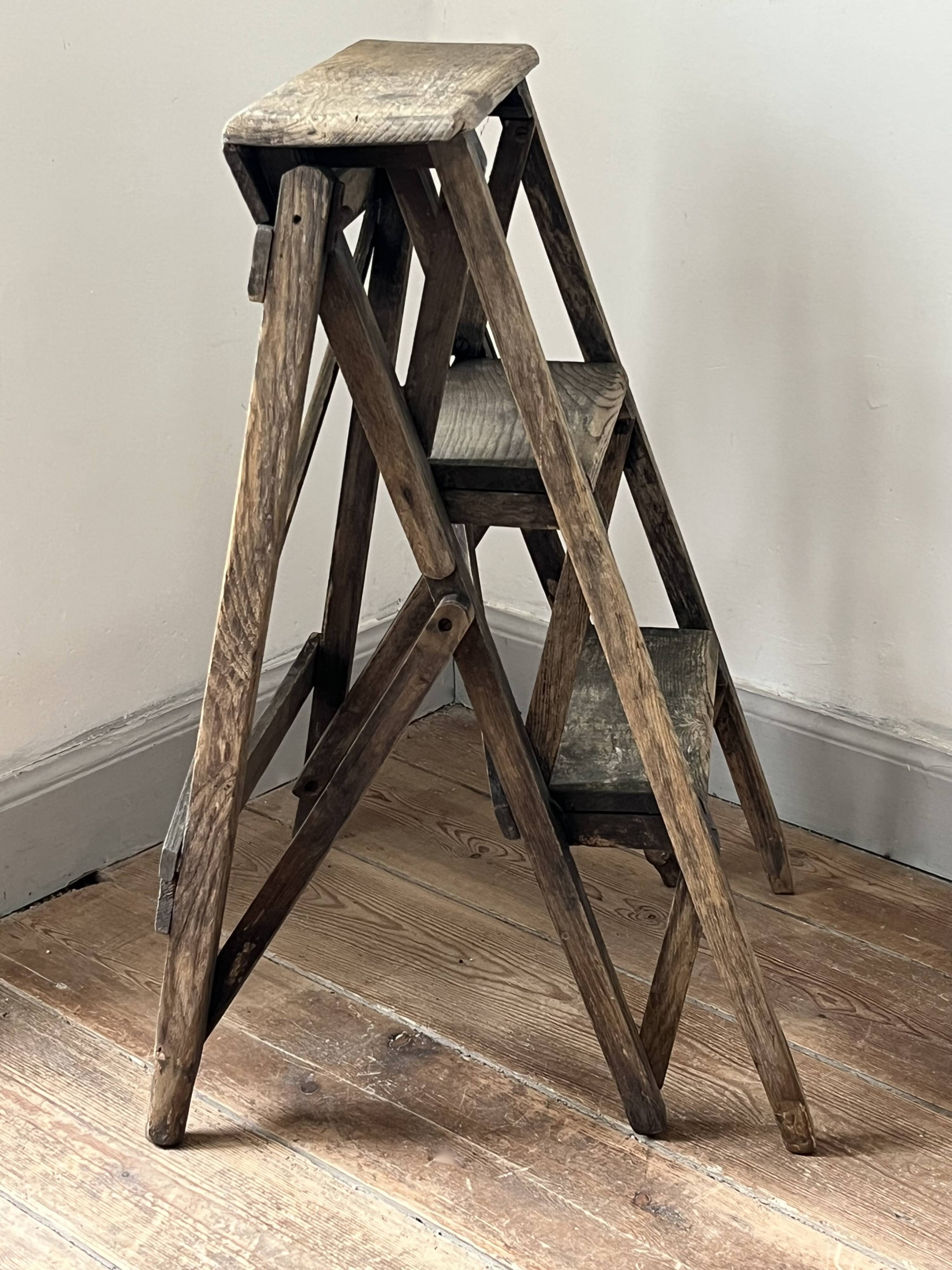 Old step ladder, decoration