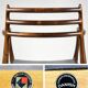 Danish Modern roosewood and leather Mod. 62 Niels Møller chair, 1962