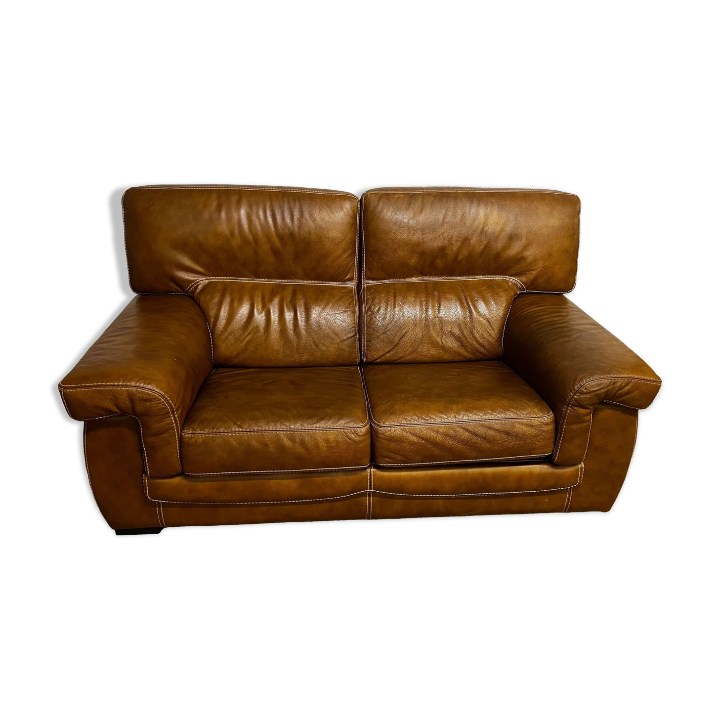 2-seater leather sofa