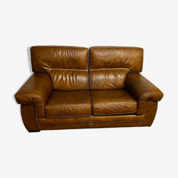 2-seater leather sofa