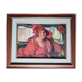 Tableau "Parisienne du second empire"