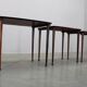 Mid-century Danish nesting tables in solid wood and veneer, 1960s