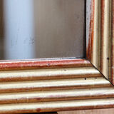 Art deco mirror, gilded with leaf 68x85cm