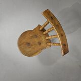 Old farmers tripod chair for decorative use