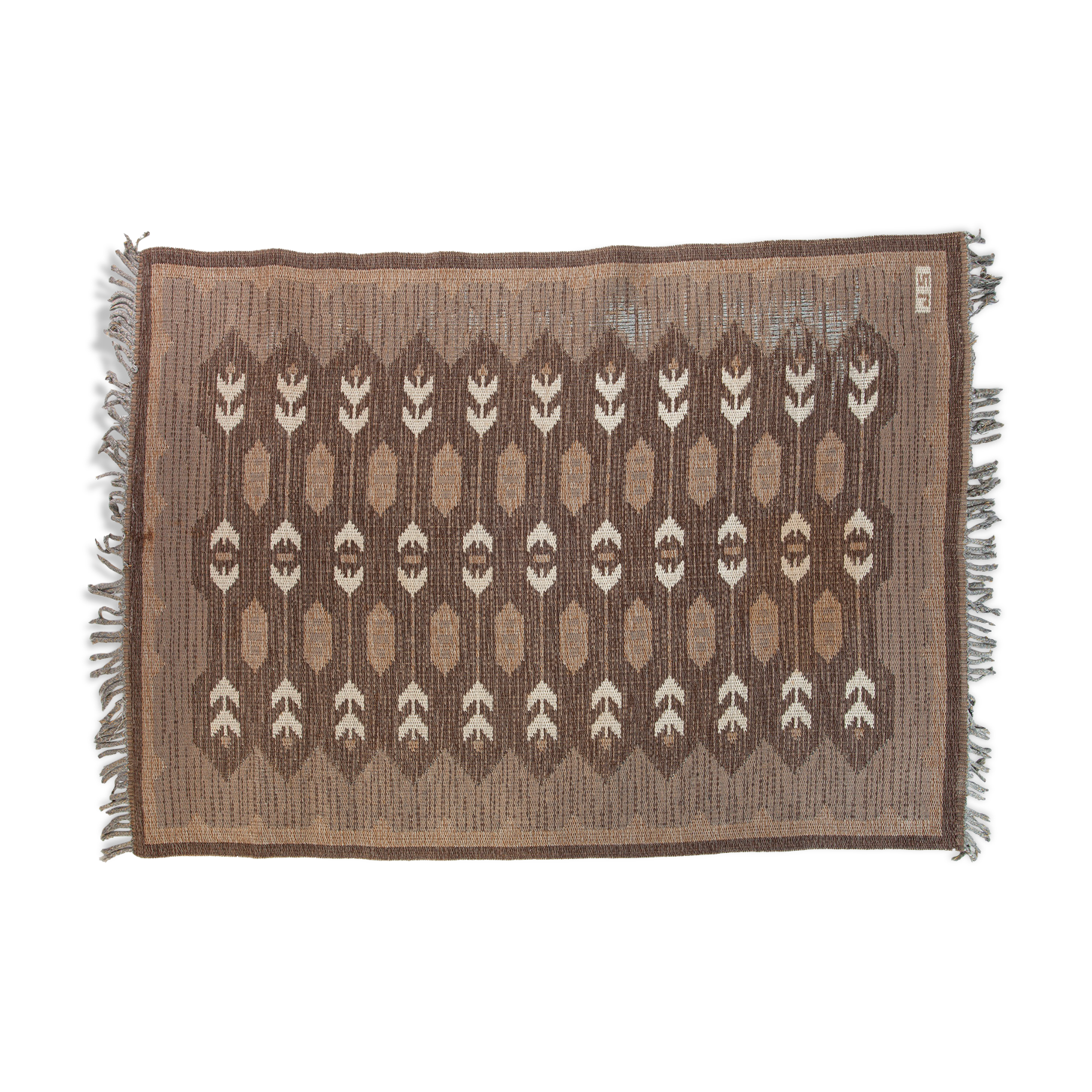 Scandinavian rug signed JS, 191cm x 138cm