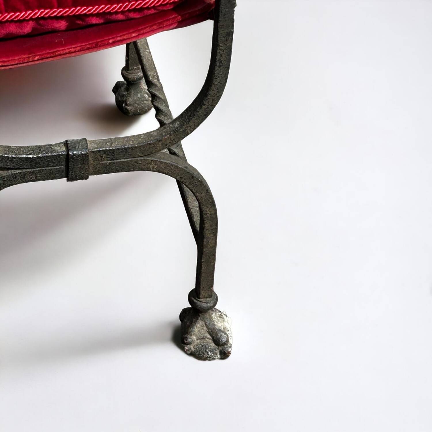 Curule Armchair In Iron And Bronze In The Style Of The 17th Century 20th Century - X Armchair