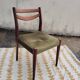Scandinavian chair in teak and velvet