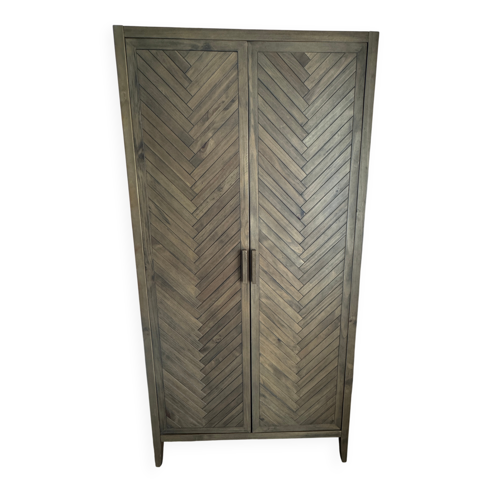 2-door wardrobe in solid pine