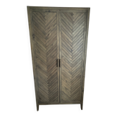 Armoire 2 portes en pin massif