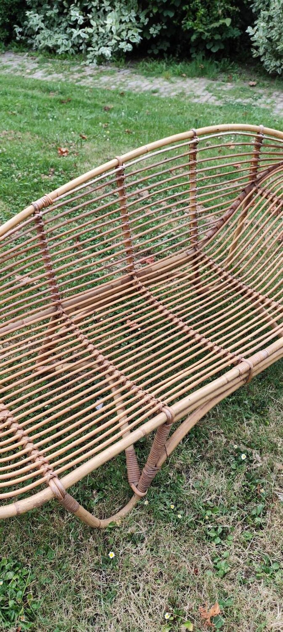 Méridienne en rotin