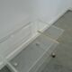 Space age plexiglas trolley met messing