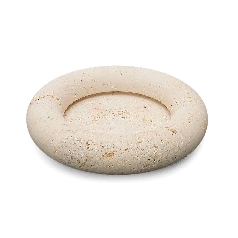 Bol Voltero in travertine by Pier Alessandro Giusti and Egidio Di Rosa for Up & Up, 1970s.