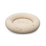 Bol Voltero in travertine by Pier Alessandro Giusti and Egidio Di Rosa for Up & Up, 1970s.