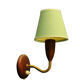 Retro teak wall lamp from the 1950s