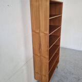 Scandinavian bookcase in teak and walnut, 60s