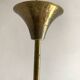 50s-60s pendant light in black and white opaline glass