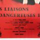 Original movie poster "The Dangerous Liaisons 1959 "Jeanne Moreau, Philipe