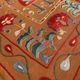 Silk Embroidered Brown Cushion Cover. Suzani Textile Pillowcase. Traditional Folk Accent Pillow