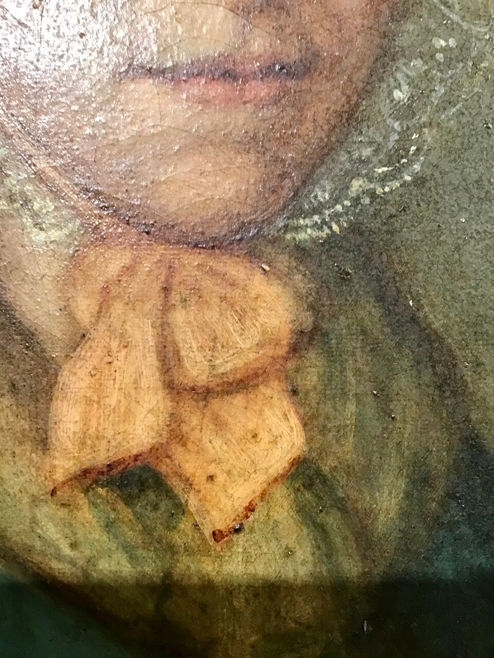 Portrait of a woman with a veil, 19th century.