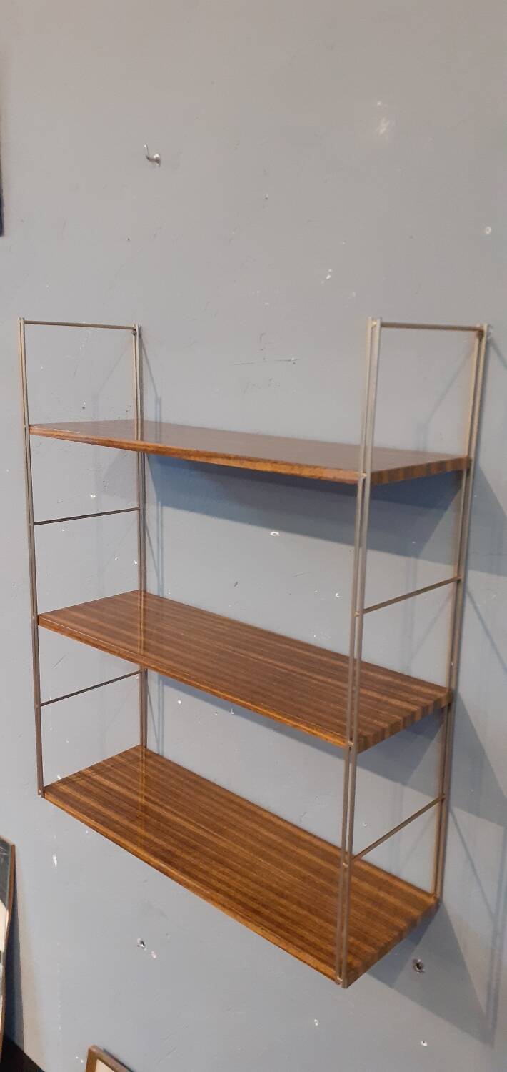 Étagère murale vintage année 60 métal laqué