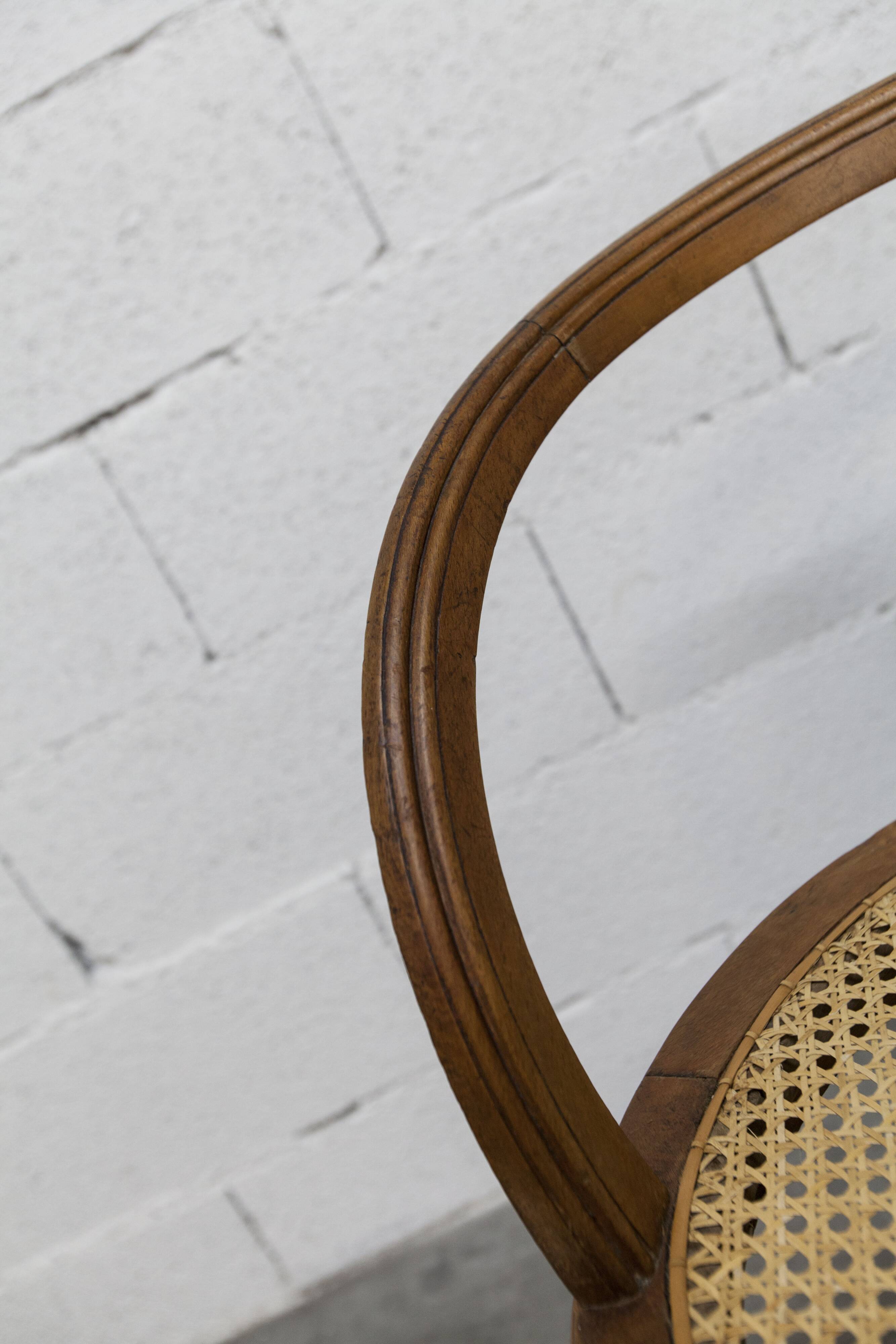 Vintage Louis XVI style chair – Cane seat, lyre-shaped back