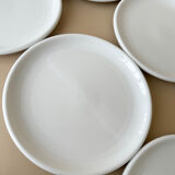 Set of 6 Vintage IKEA x Rondo white porcelain hollow dinner plates