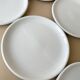 Set of 6 Vintage IKEA x Rondo white porcelain hollow dinner plates