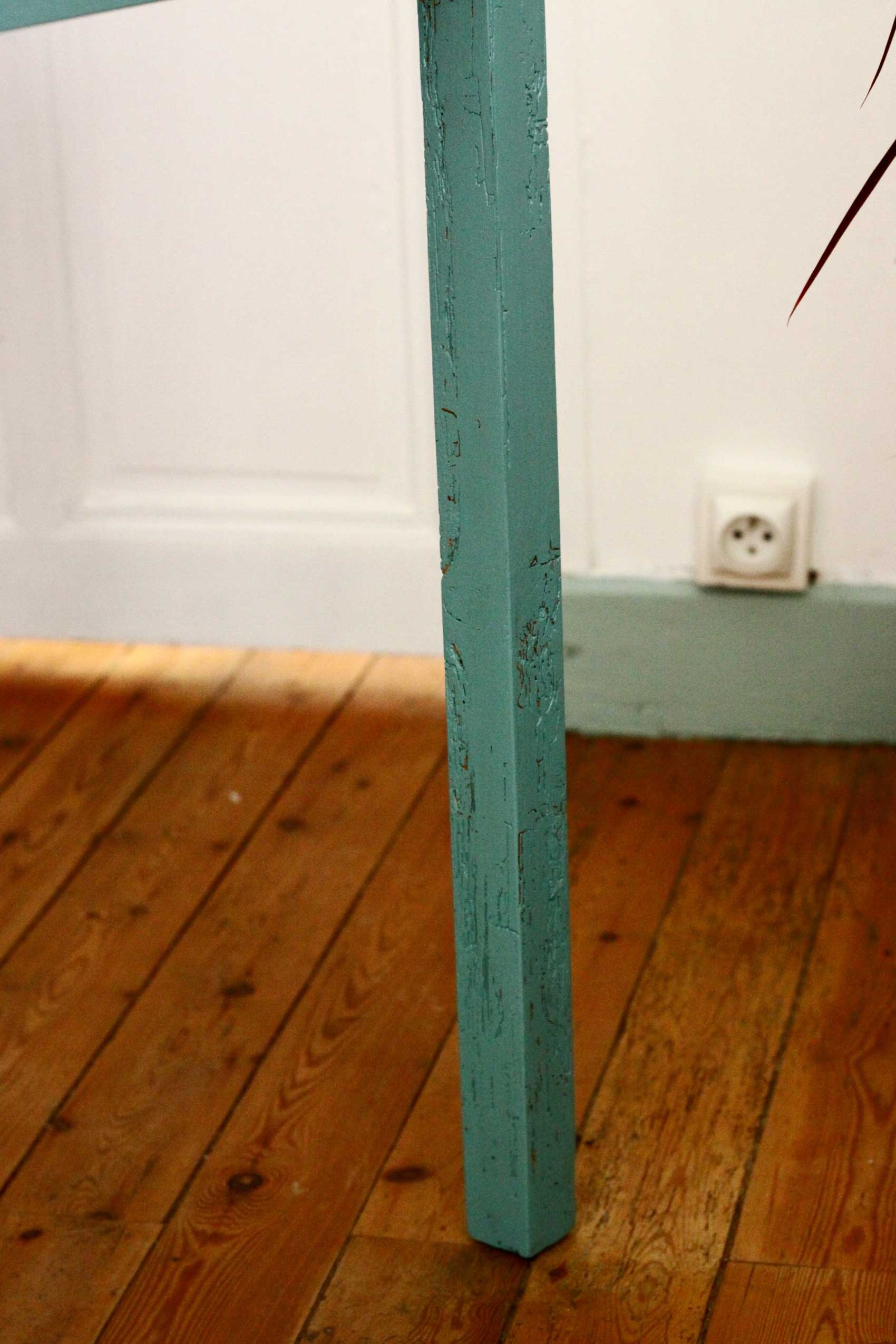 Patinoed wooden table