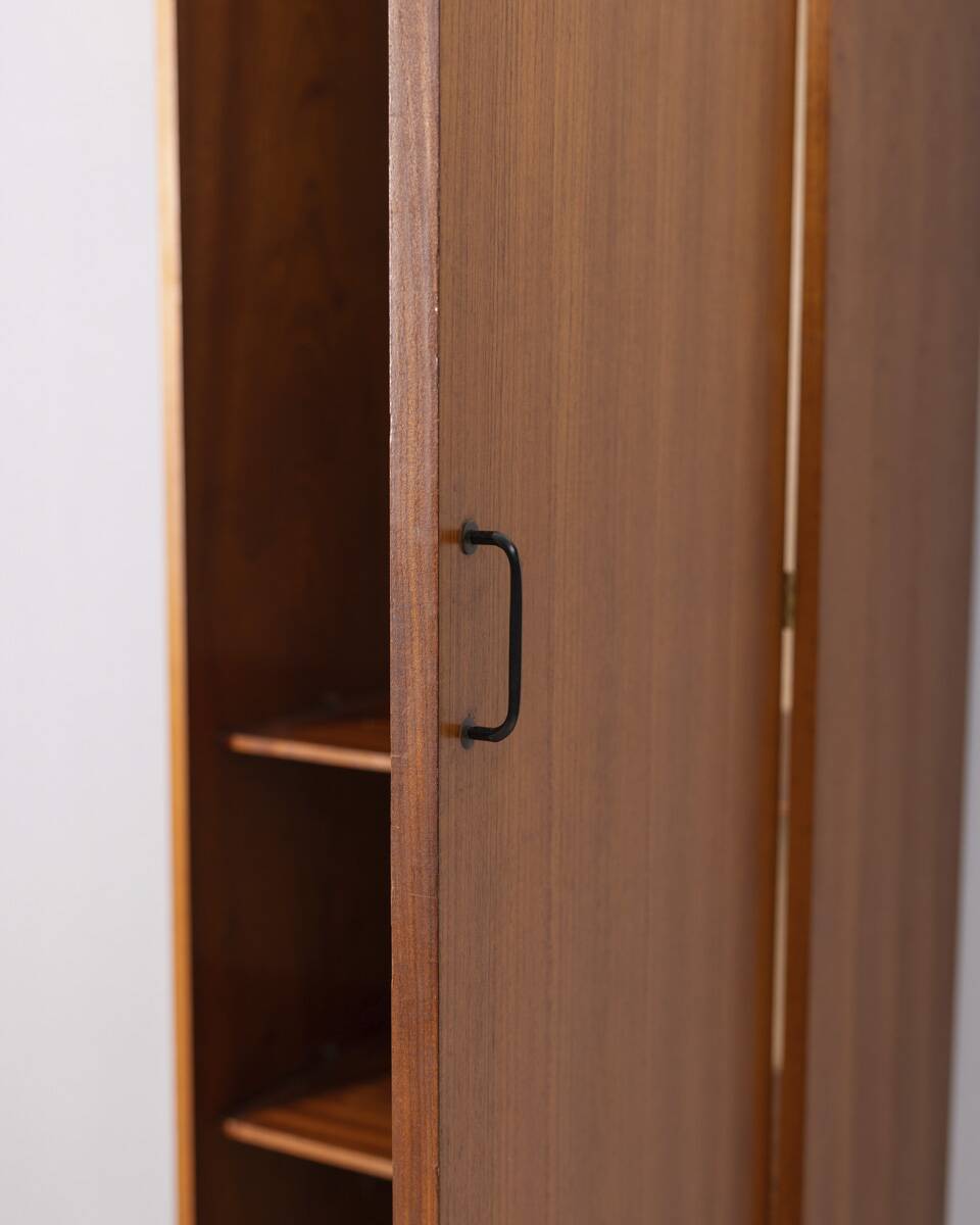 Vintage 1960s wooden wardrobe designed by ZAM Milano Italy