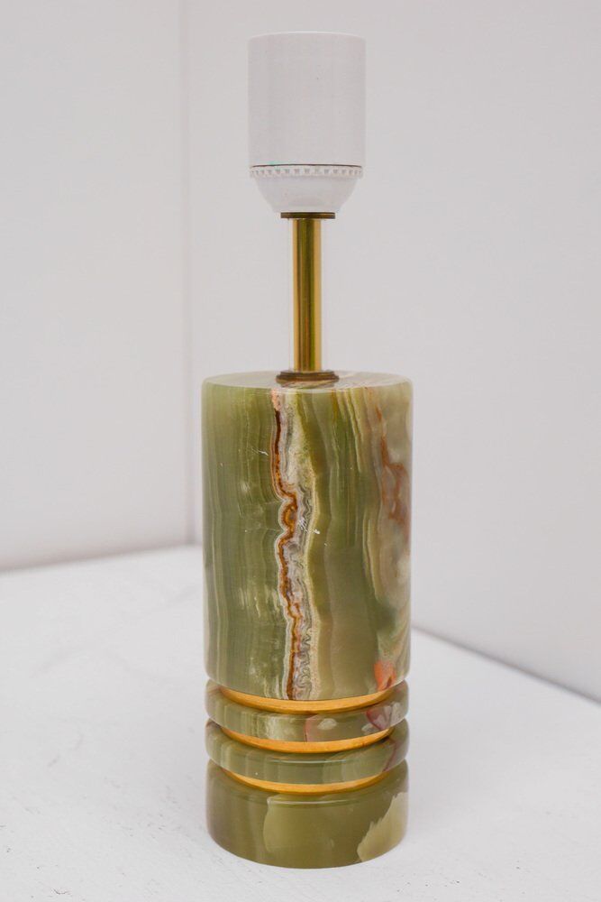 Mid-century modern Italian brass table lamp, 1970s